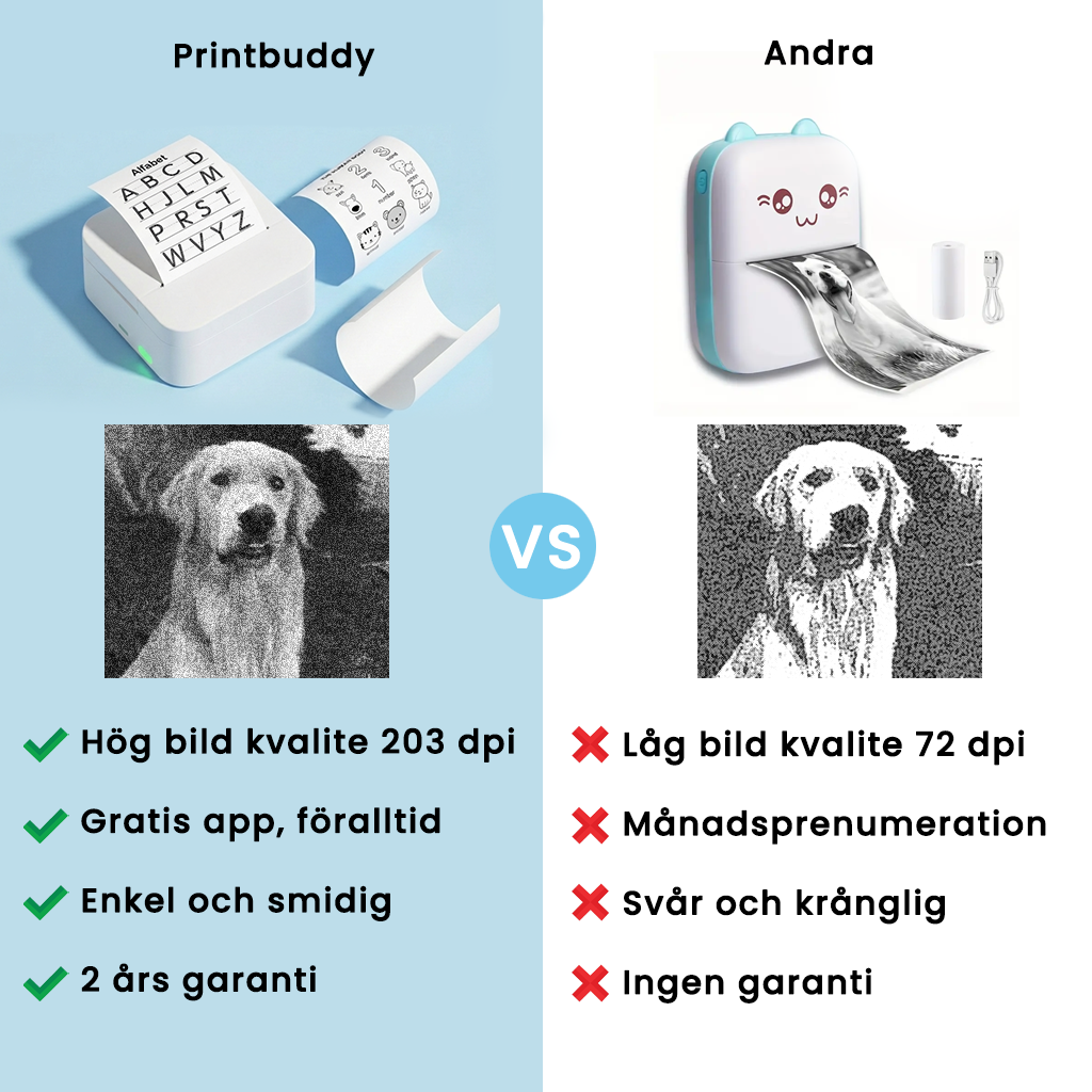 Printbuddy™ - Skriv ut etiketter direkte fra mobilen på sekunder