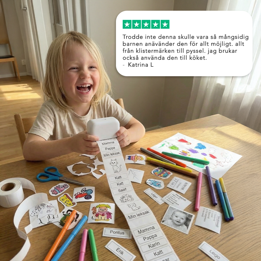 Printbuddy™ - Skriv ut etiketter direkte fra mobilen på sekunder