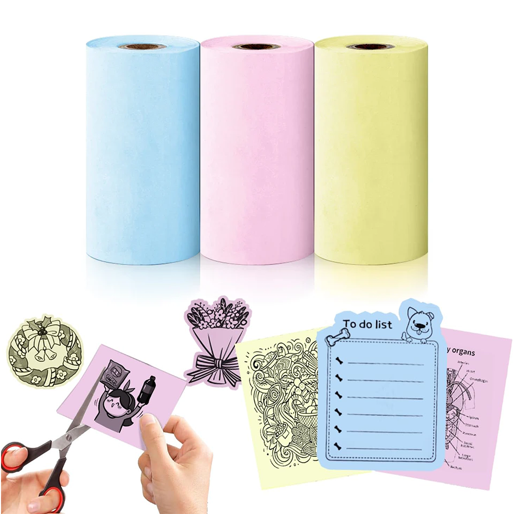 Printbuddy™ 3x fargede papirruller