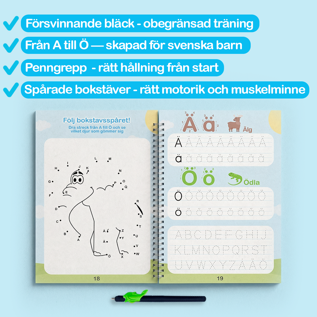 Kiddio Magiske håndskriftsbøker