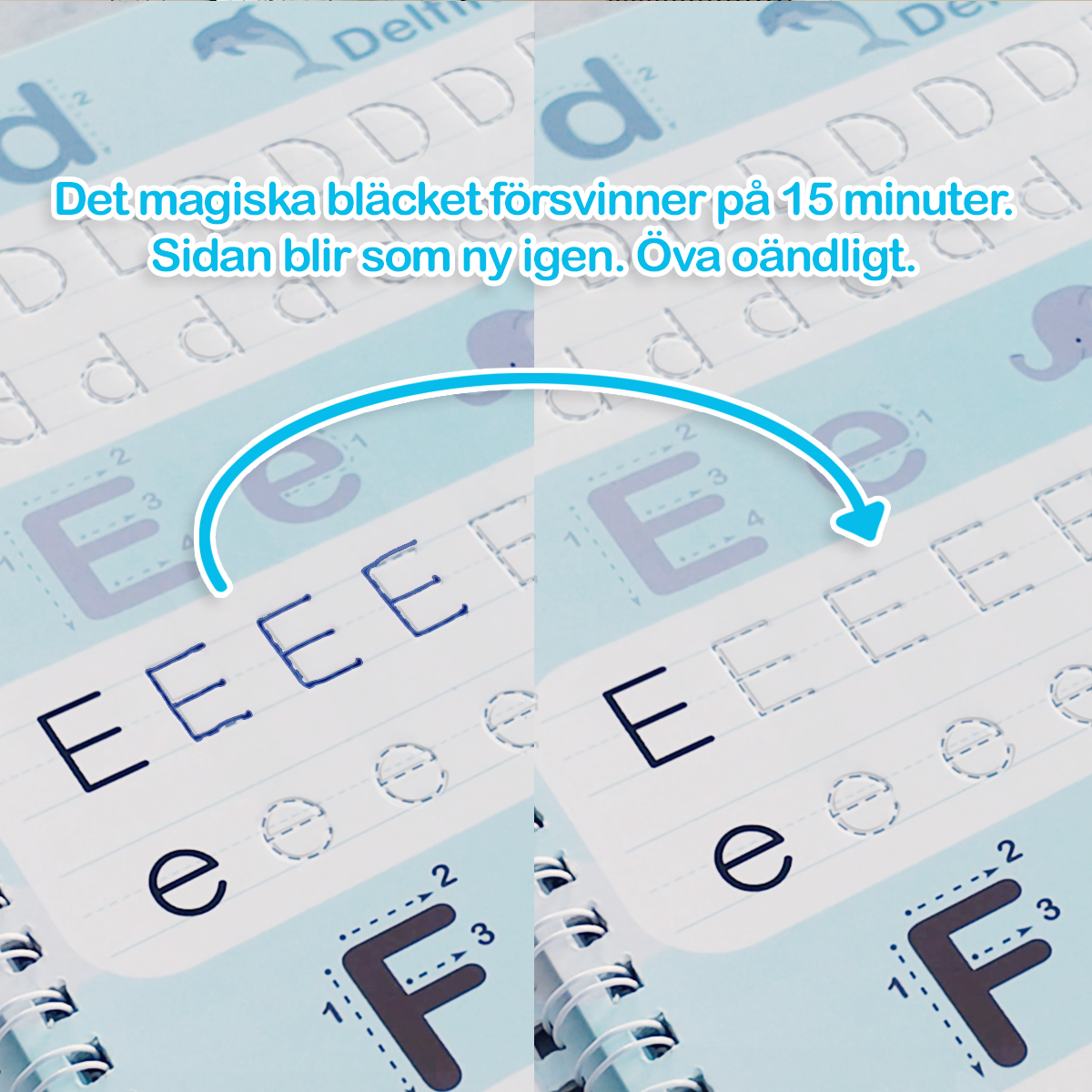 Kiddio™️ Magiske håndskriftsbøker