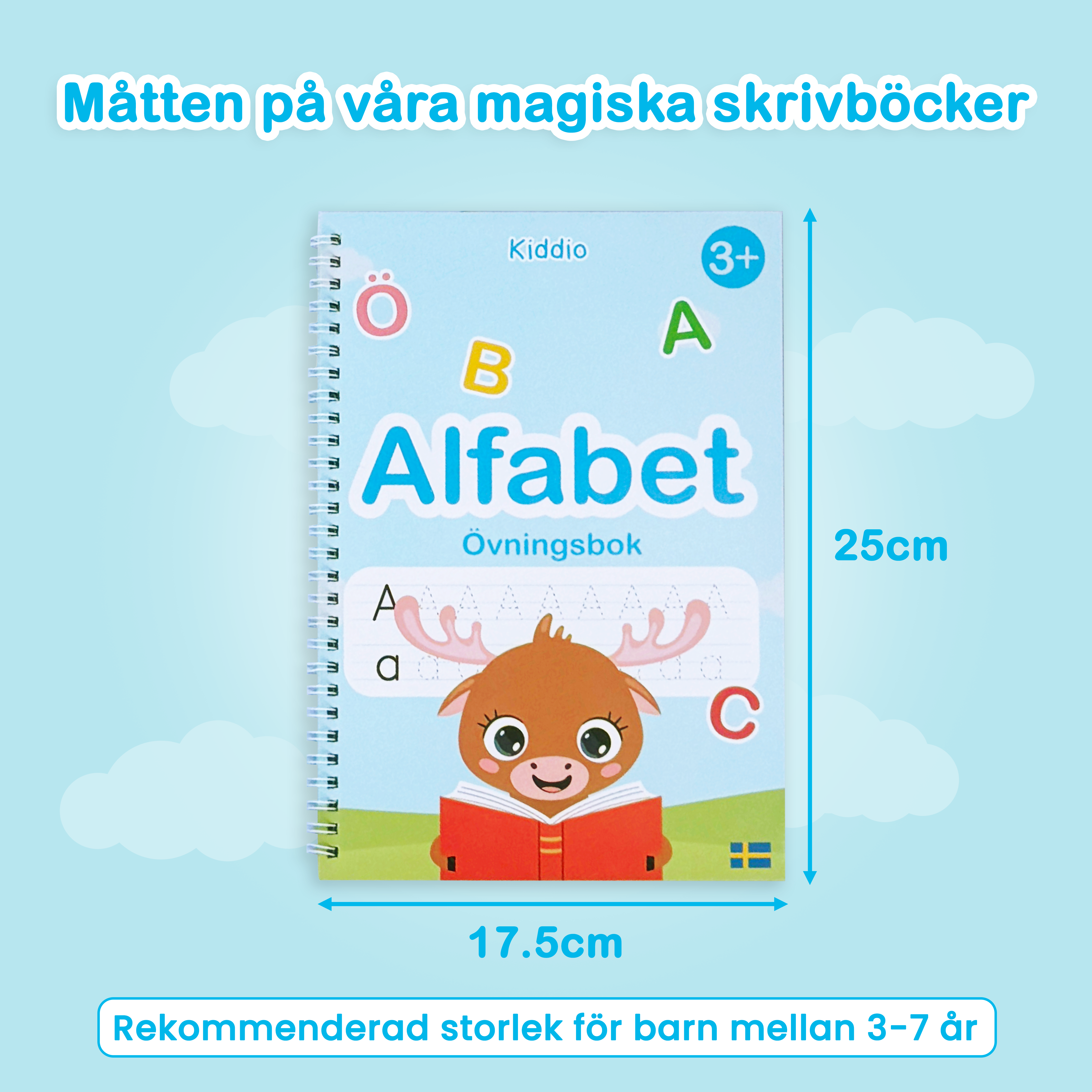 Kiddio™️ Magiske håndskriftsbøker