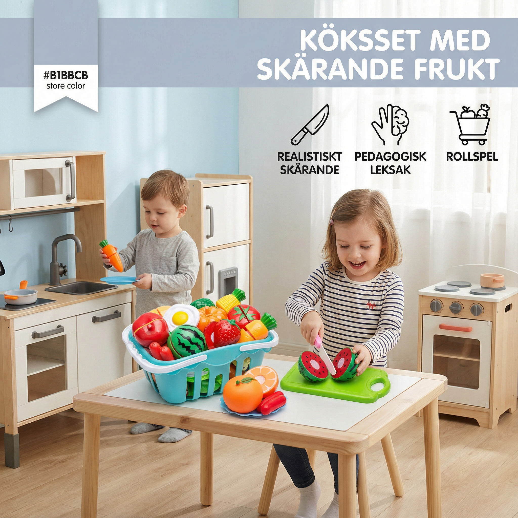 Pedagogisk kjøkkensett for barn